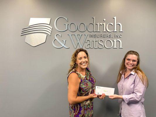 Thank you to our clients for helping us raise $760 for the Poquoson Animal Welfare Sanctuary!