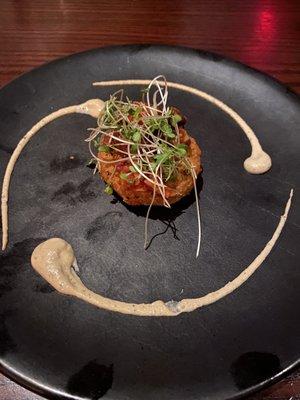 Falafel on the tasting menu