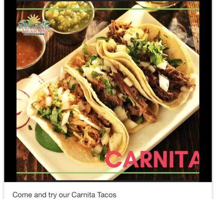 Carnitas tacos