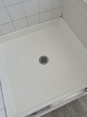 Shower pan after