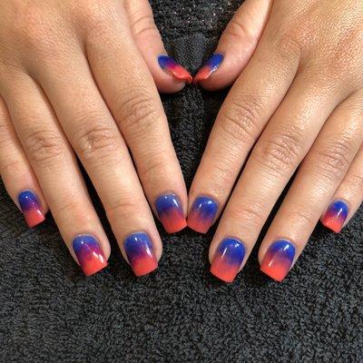 Acrylic ombré