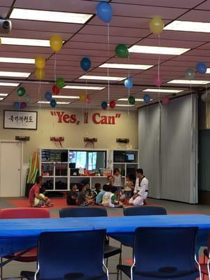 Children who are students can have a TKD Birthday party