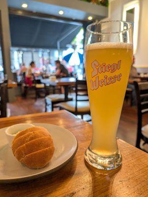 Radler!  Also, complimentary bread with herb butter.