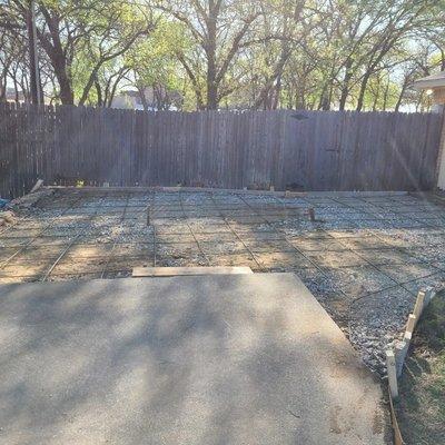 Removal of damage driveway ready for concrete