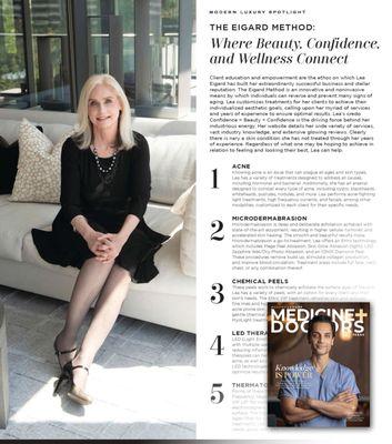 Modern Luxury Medicine + Doctors spotlight on Lea and The Eigard Method