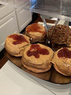 Deluxe Donuts: PB&J and Maple Bacon