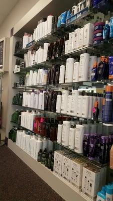 Great selection of haircare products.