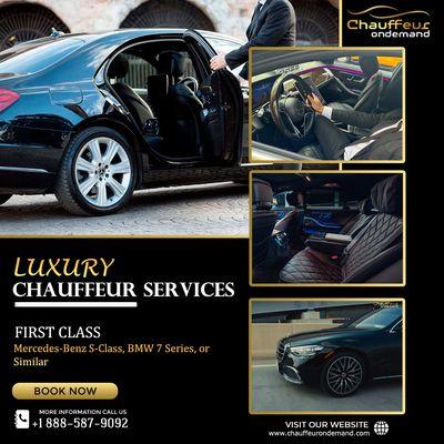 #LuxuryChauffeur #FirstClassTravel #ChauffeurOnDemand #ExecutiveTravel #VIPService #LuxuryCars #ChauffeurService #BusinessTravel #Luxury