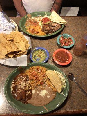 Skip the taco combo (bottom) & go for the carnitas platter (top) to make your own - you won't regret it!