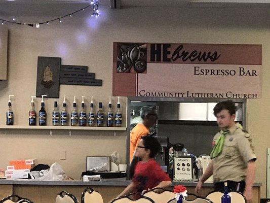 He Brews espresso bar