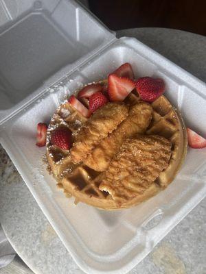 chicken and waffles