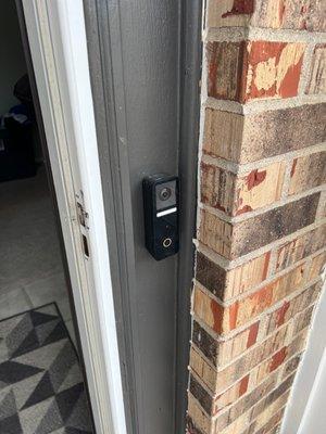 New smart doorbell they installed, works great!