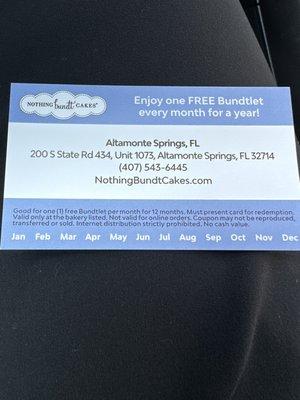 Free bundlet card with no fine print on it saying it's not valid on same day it was received.