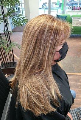 Highlights & root touch up