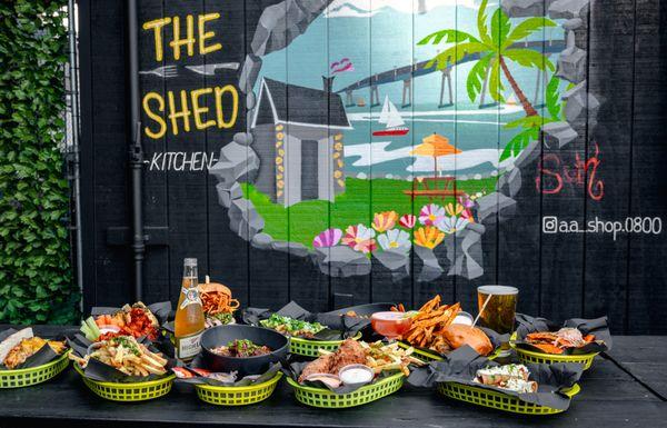 The Shed Kitchen serves great food just out front.