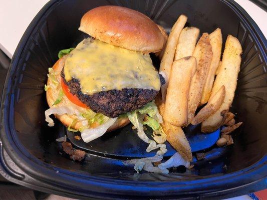 Burger and Fries