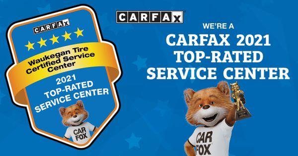 Thank you to our patrons who rated Waukegan Tire as a #Top-Rated Service Center on #CARFAX