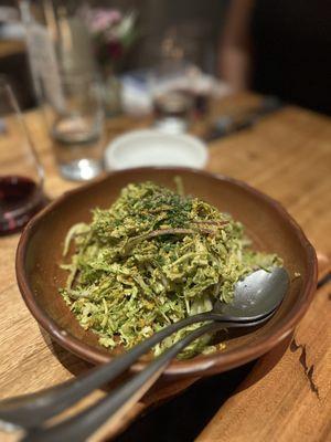 Brussels sprout salad. So yummy!