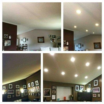 Another few recessed lighting transformations.