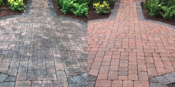 Before and After Pressure Washer.