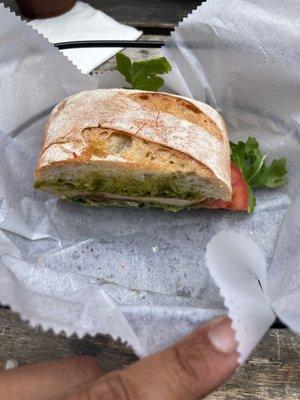 Goat Cheese Sandwich with grilled chicken