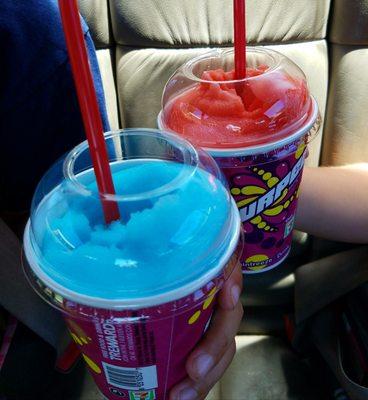 Blue raspberry & wild cherry slurpee