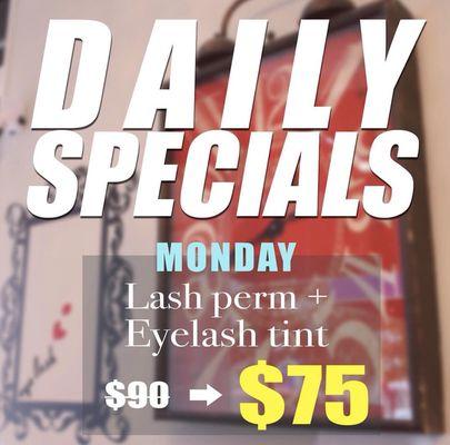 Monday specials