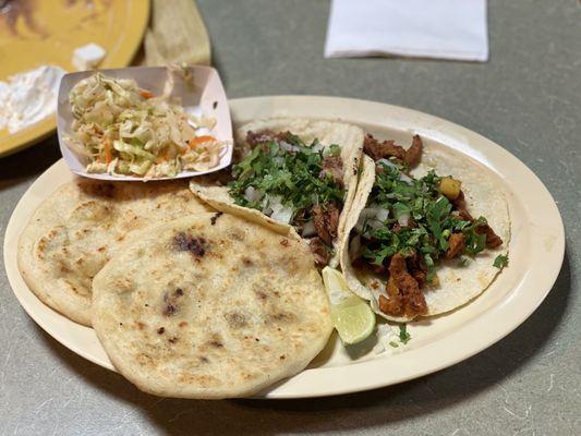 Tacos  Pupusa