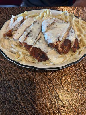 1/2 order of Blackened Chicken Alfredo