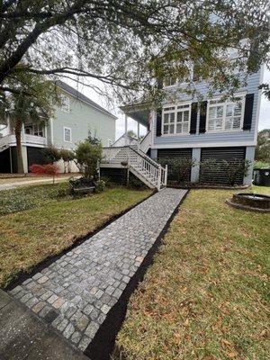 Cobblestone Walkway