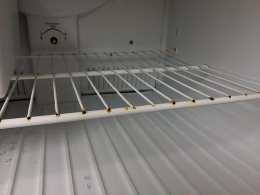 Inside freezer. Rust?