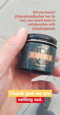 We carry our own line of beard balm.