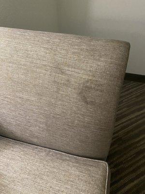 Dirty stained couch