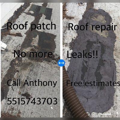 No more leaks! Patch it repair! Done! Call Anthony's Aplus Handyman Service for a free estimate!!