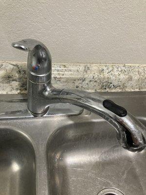 Dirty sink and faucet