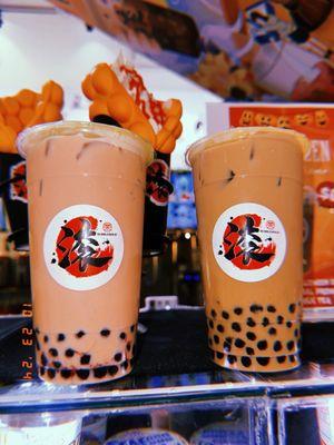 Rose Milk Tea and Brown Sugar Milk Tea