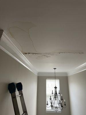 High ceiling makes the repair expensive.