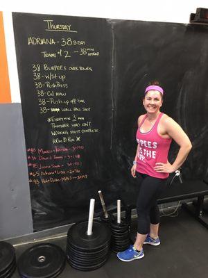 Customized birthday workout! They care so much they kick your butt for your birthday!