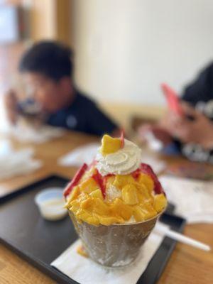 Strawberry Mango Bingsu