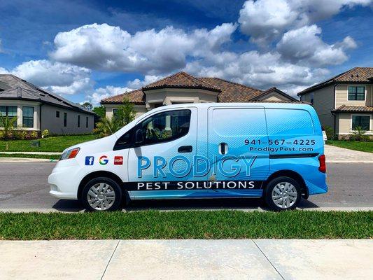 Prodigy Pest Solutions Service Vehicle