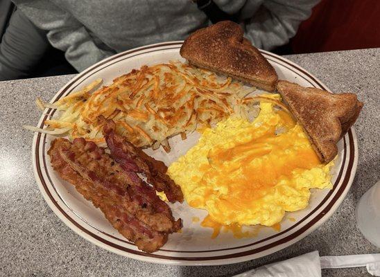 Supposed to be home fries. But these are hash browns.