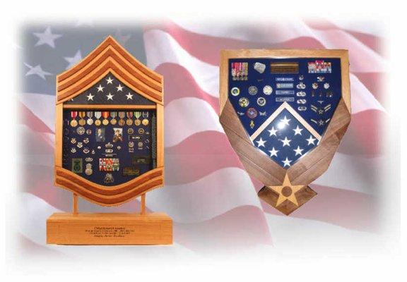 Military Retirement Shadow Boxes