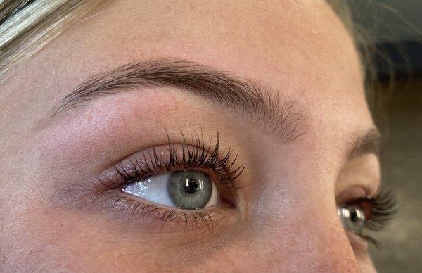 Lash Lift & Tint; Brow design & tint. Done by Alisa Flammier