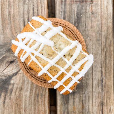 Almond poppyseed mini loaf