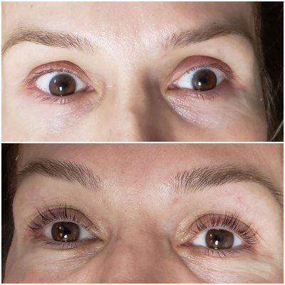 Eyelash perm/lift