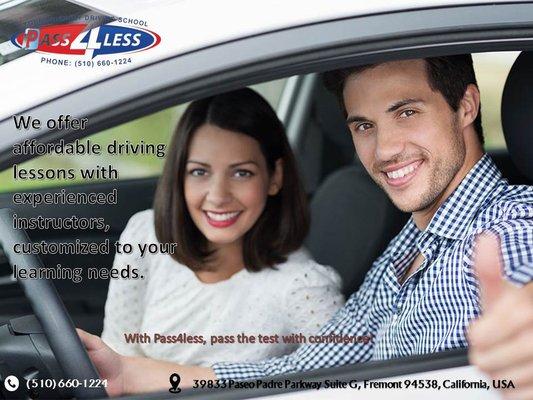 We offer best driving lesson in the town!