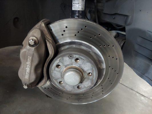 Worn E550 rotors