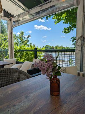 View from the outdoor patio.