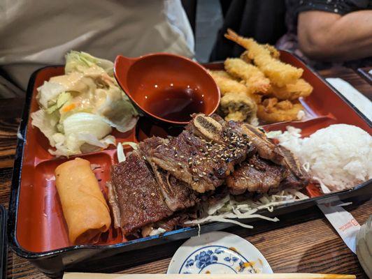 Short ribs, tempura