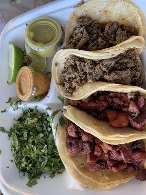 Trompo & Fajita tacos